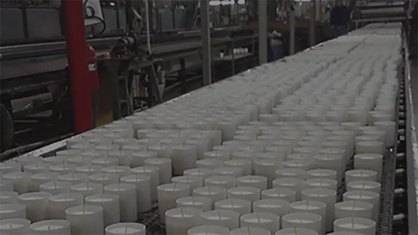 Video cover warehouse candle batch