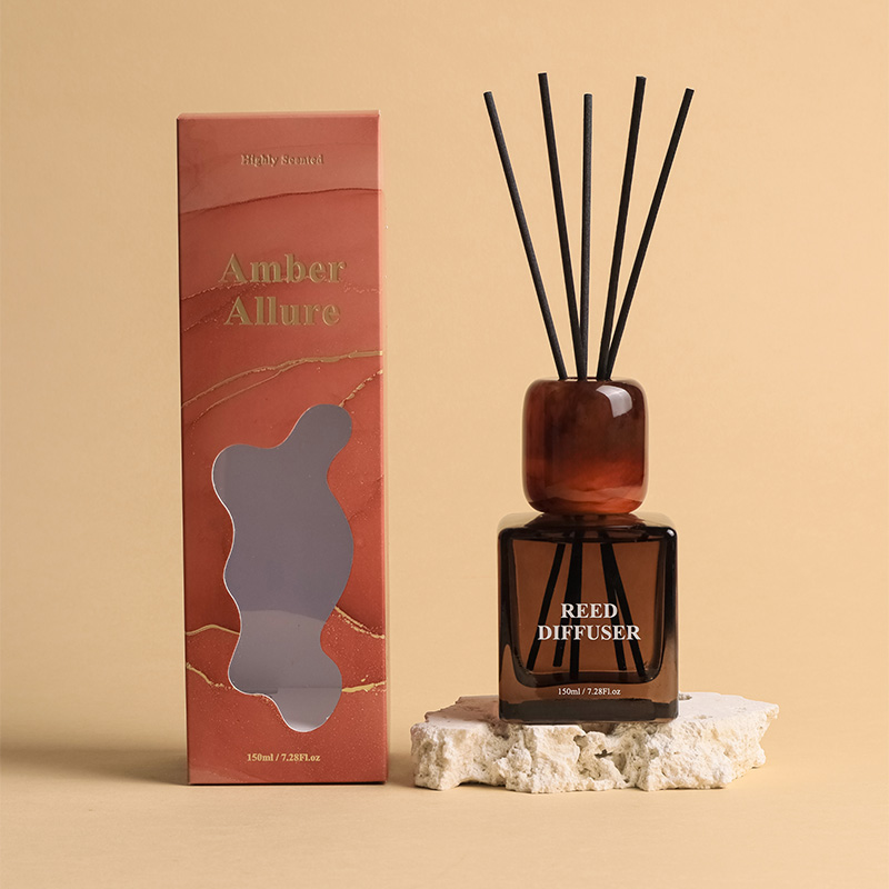 Hotel Collection Amber Glass Reed Diffuser Set – 150ml Private Label