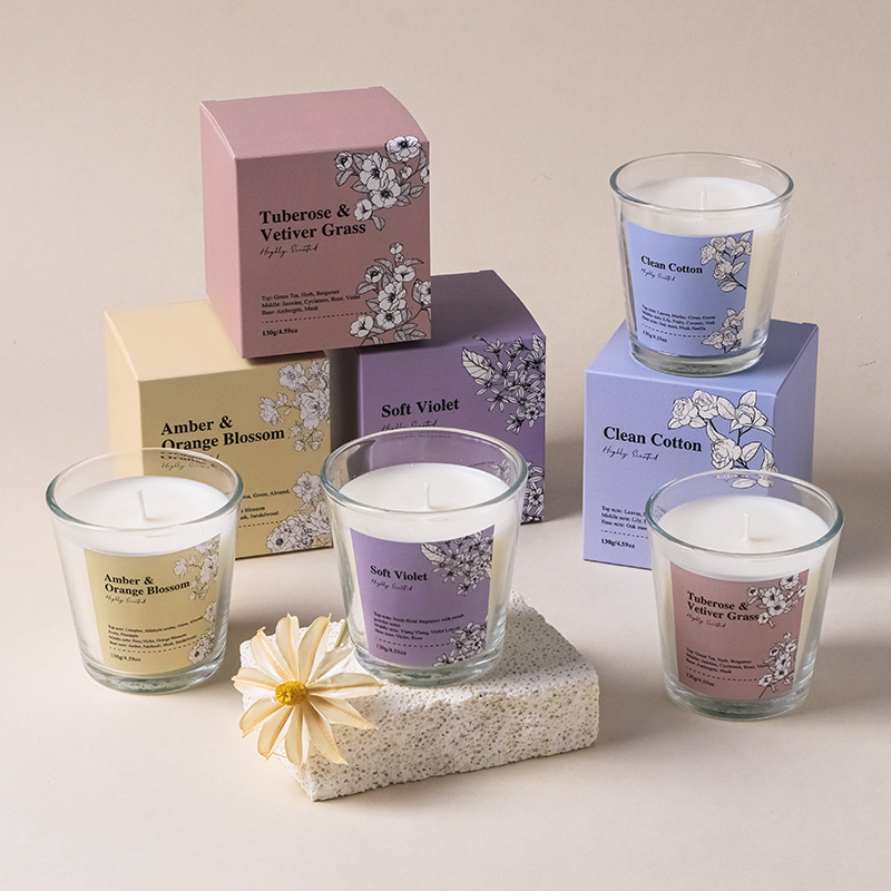 Luxury Glass Jar Scented Soy Candle Wholesale 