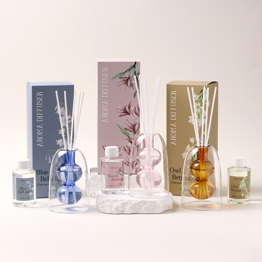 Luxury 100ml Double Layer Borosilicate Glass Reed Diffuser