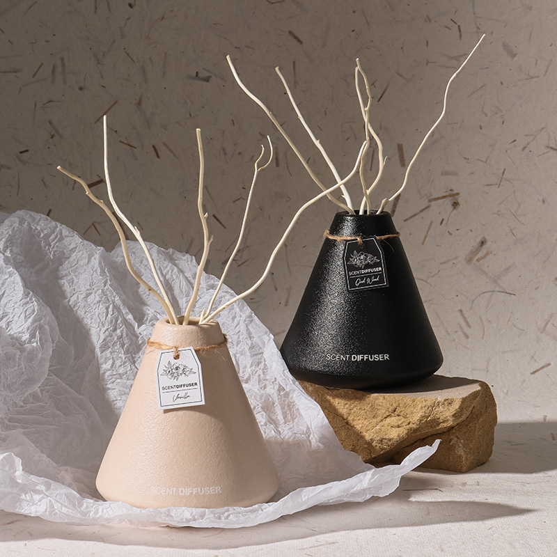 Minimalist Conical Ceramic Reed Diffuser Gift Set 200ml